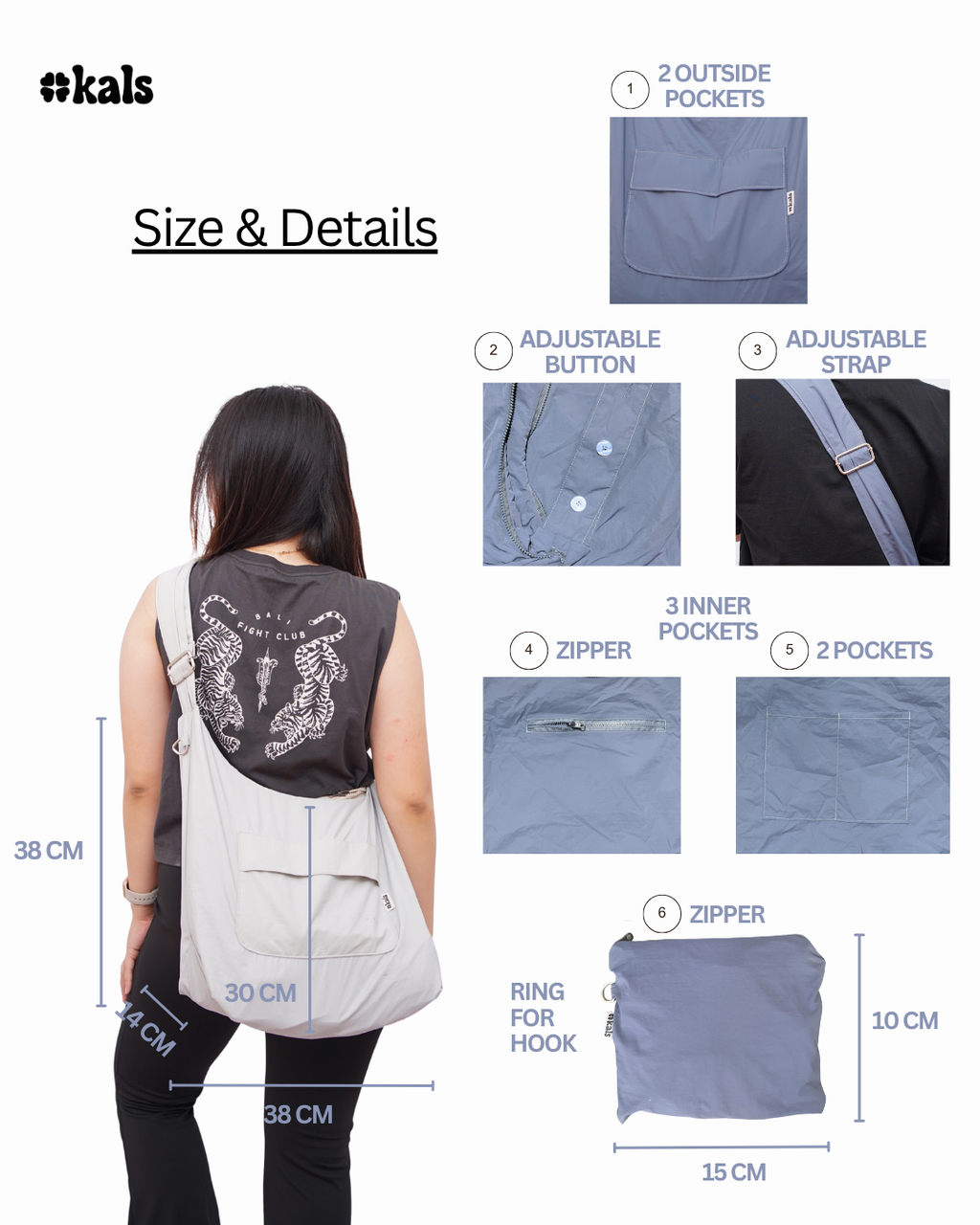 GOSLING bag - lightweight & foldable sling bag